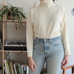 vintage mock neck 80s 90s y2k grunge boho cottage indie urban retro knit tee top